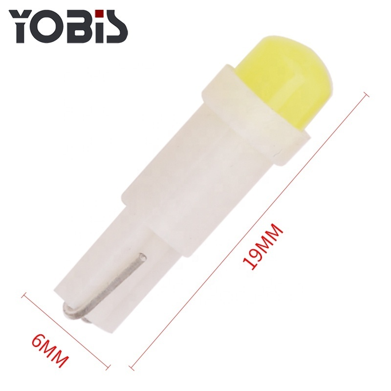 YOBIS T5 Car Cob 3D LED Auto Dashboard Door Reading Gauge Light Bulbs For Car