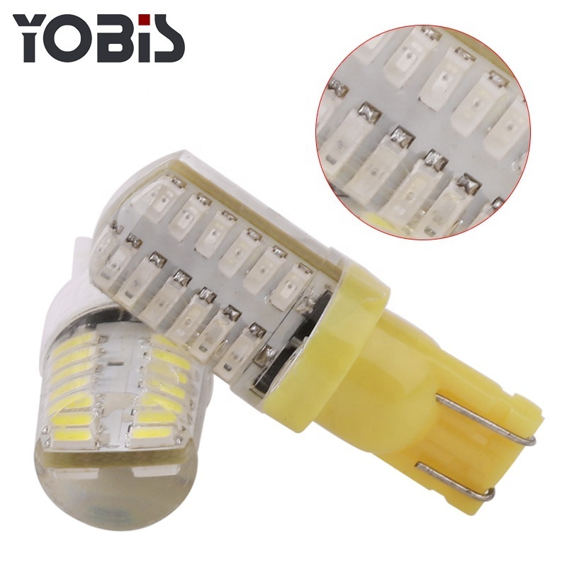 car led t10 3014 24SMD silicon light bulb for trunk light with multi color