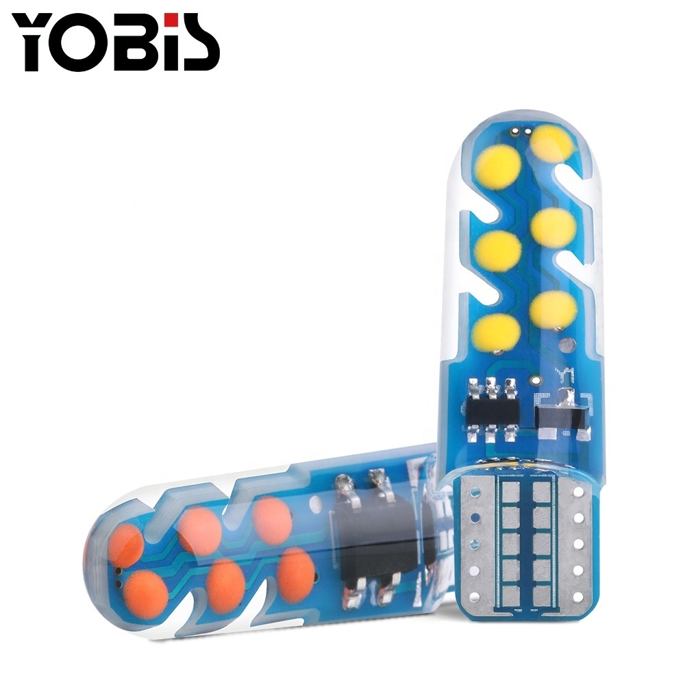 Factory Direct T10 Width Light COB 12V Light Parking Bulb Car Lamps Silica Gel T10 Led Universal Led T Board Contact Us 6000K