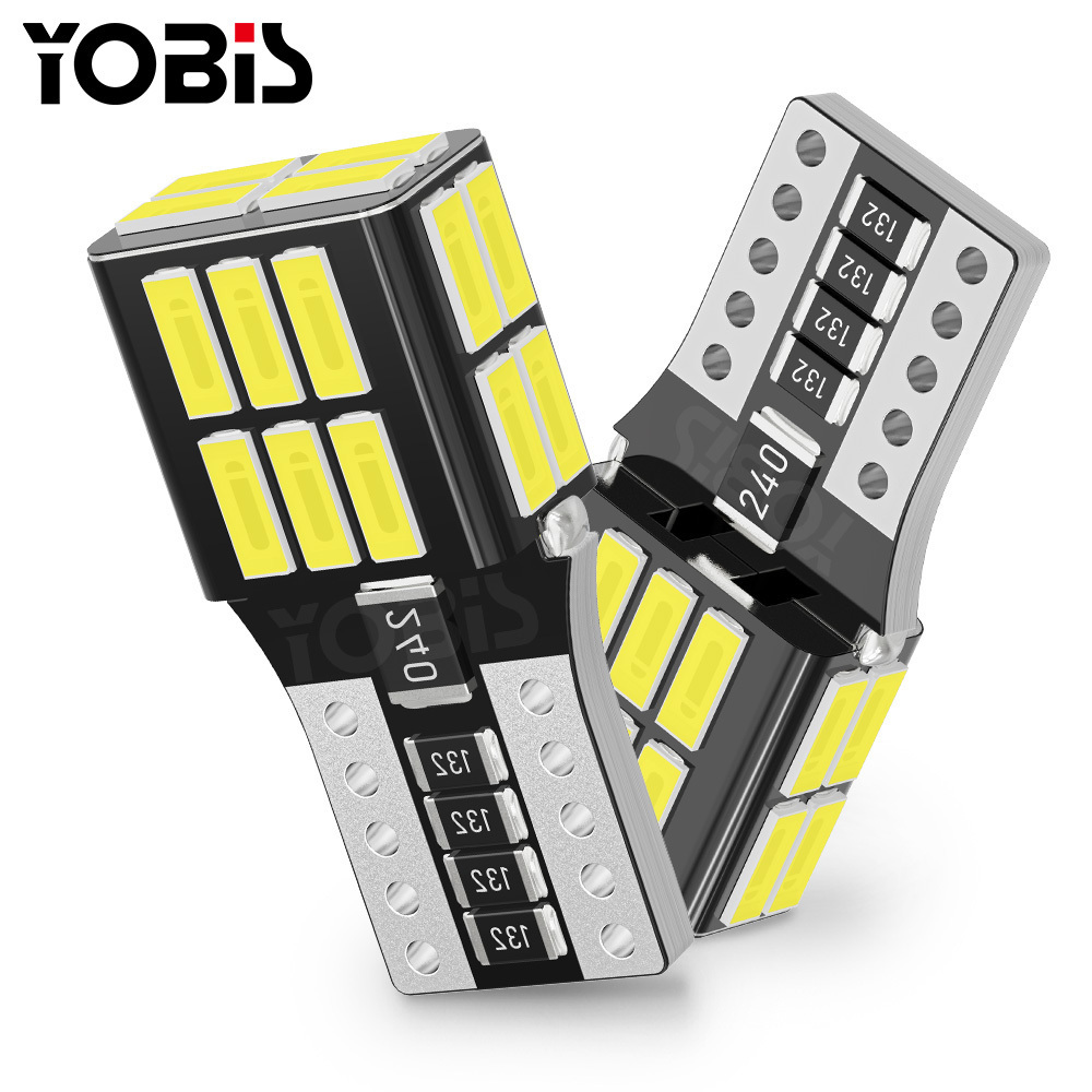 YOBIS T10 4014 24SMD LED Canbus Light Bulb 12V 24V Lamp W5W Automotive Replacement for Car Dome Map Door Courtesy Trunk Light