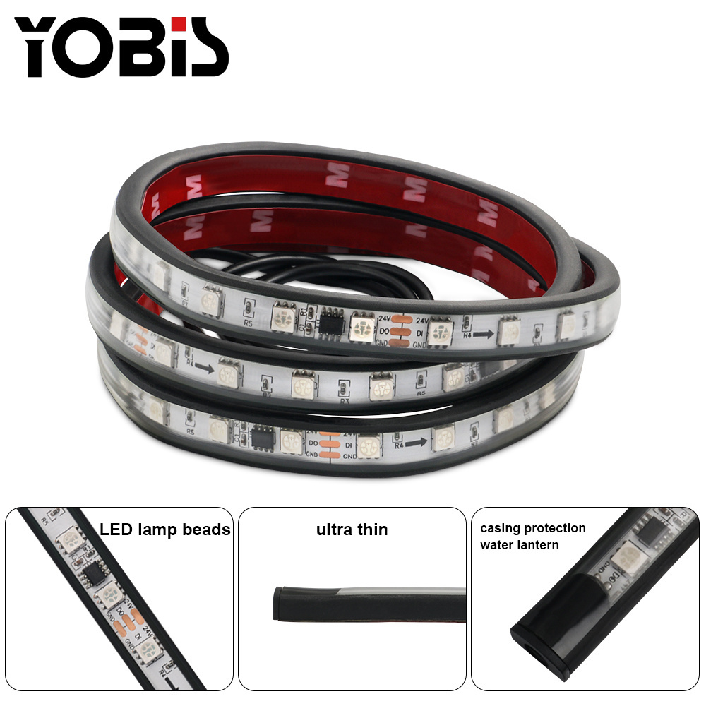 Car Tail Light Led 5050 Rgb Led Strip Light 24V Barra De Luz Led De Trabajo Universal Para Truck Light Bar 12 Months 0.2A