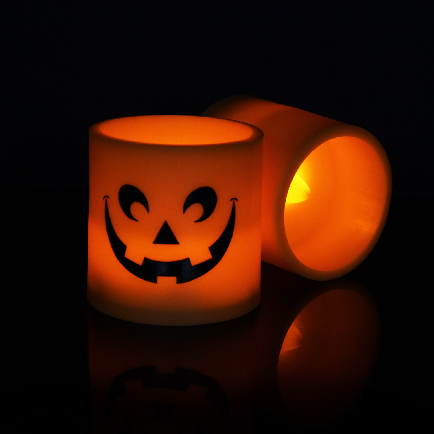 Halloween Candles Realistic and Bright Flickering Long Lasting Festive Celebrations  Battery Operated LED Tea Lights