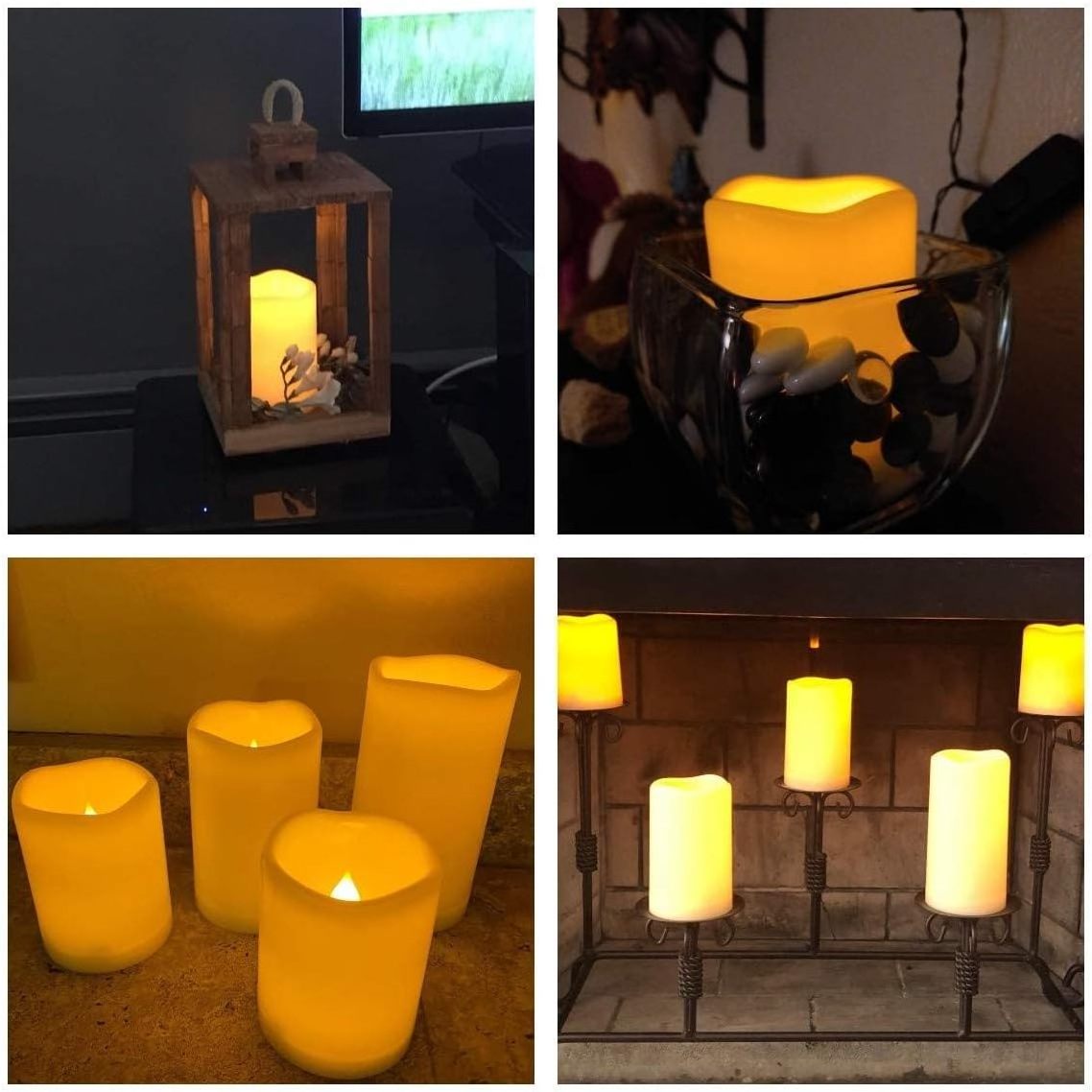 Christmas, Halloween Decorations Battery Operated Flickering Electric Outdoor Flameless Tea Lights Flameless LED Votive Candles