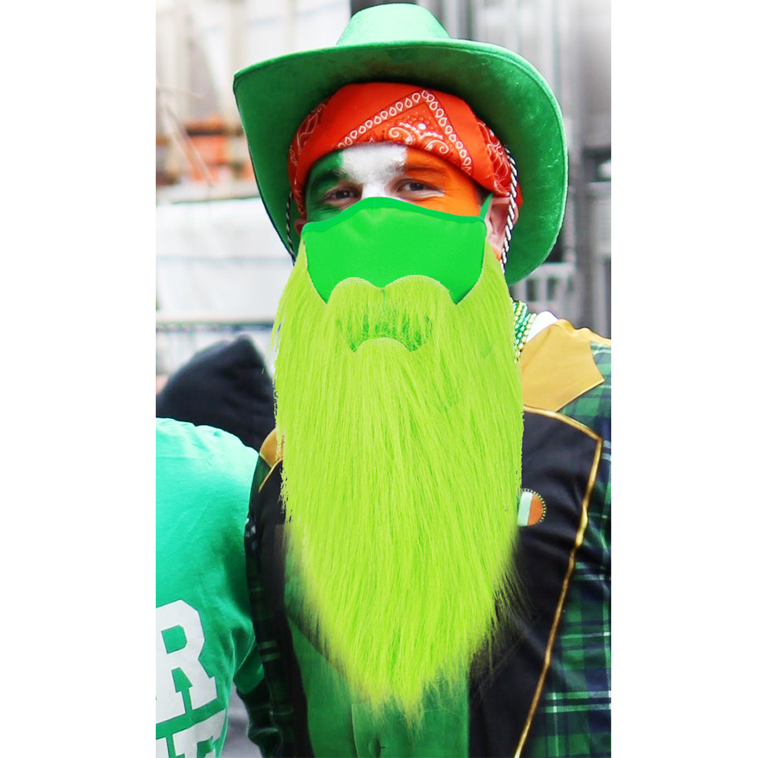 Party Supplies Women Men Adults Whisker Costume Party Halloween Beards Green Funny Mustache St Patricks Day Funny Mask