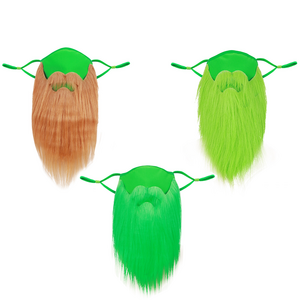 Party Supplies Women Men Adults Whisker Costume Party Halloween Beards Green Funny Mustache St Patricks Day Funny Mask