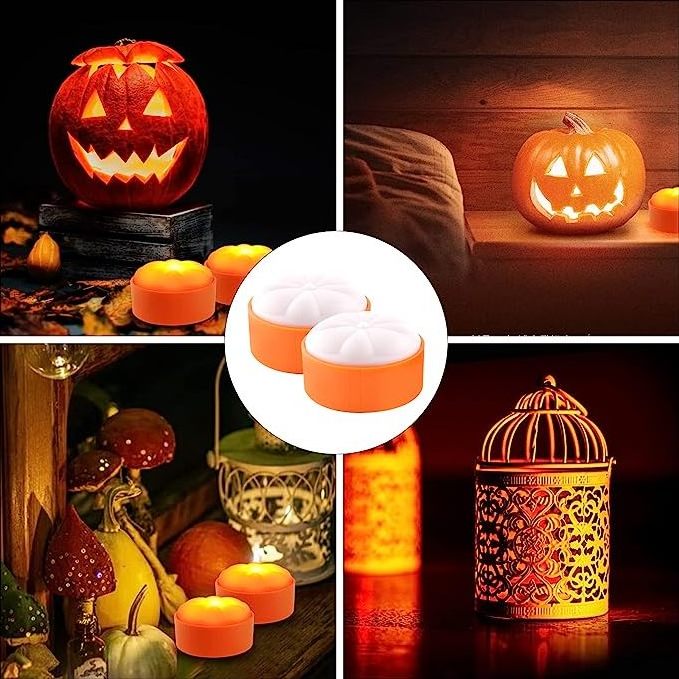 Halloween LED Pumpkin Decorations Outdoor Decor Flickering Electric Flameless Candles Light up Lantern