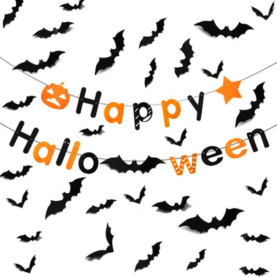 Bats Halloween Decorations Wall Decals Stickers,  Bat   Decorations Indoor   Halloween Party Supplies  Spooky Bats