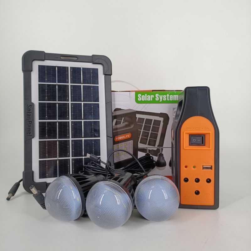 Emergency LED Lamps Solar Panel Complete Kits USB Charger Home Mini Multifunction Solar Lighting System With Solar panel