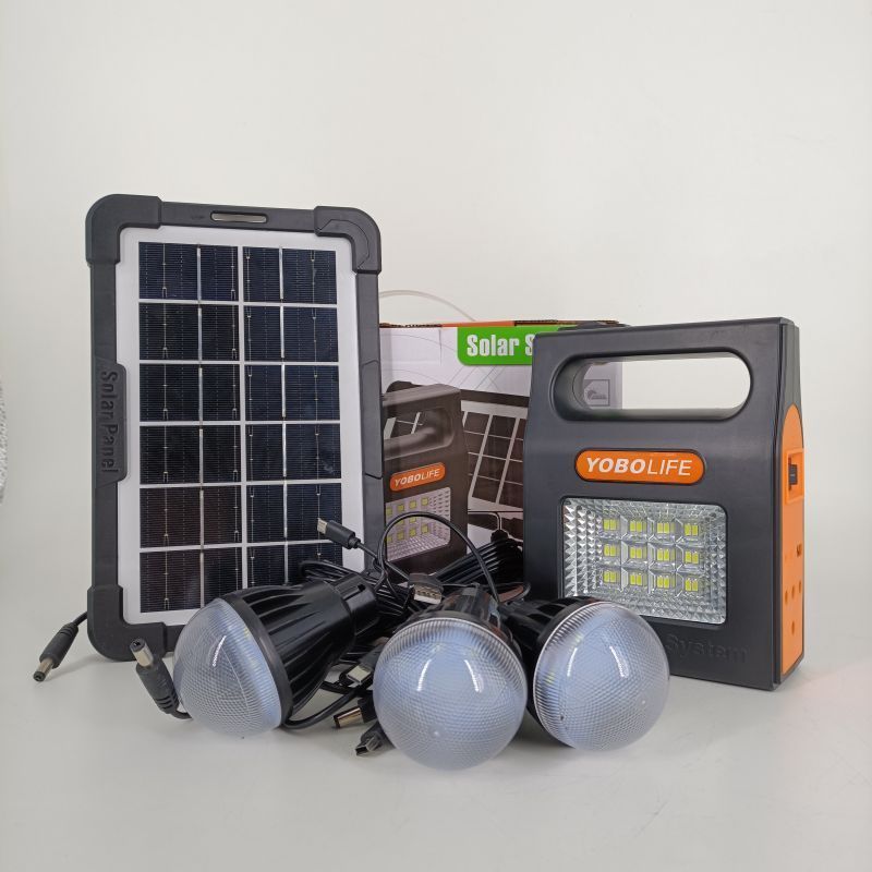 Emergency LED Lamps Solar Panel Complete Kits USB Charger Home Mini Multifunction Solar Lighting System With Solar panel