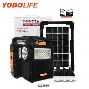 Yobolife portable solar lighting system  3.2V DC  Solar Emergency Lighting Kits Rechargeable Solar Energy Station With Bluetooth