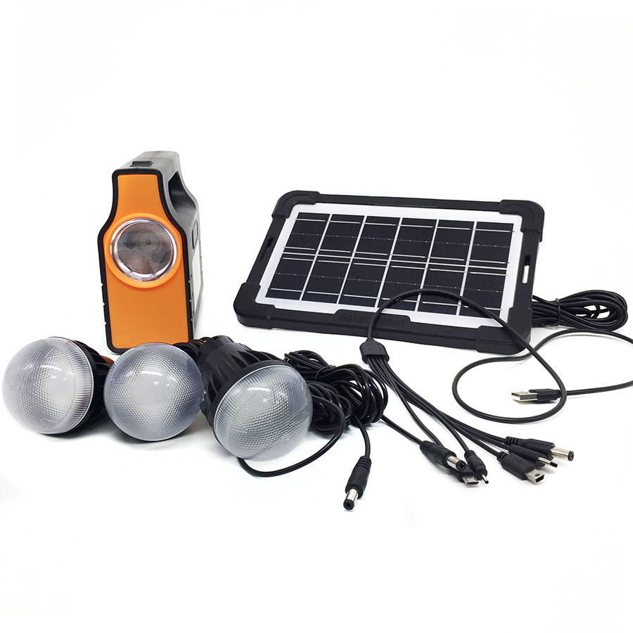 Guaranteed Quality Unique 3.2V Portable Indoor Solar Power Lights Mini Multifunction Solar Lighting System for Home