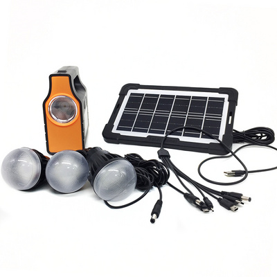 Guaranteed Quality Unique 3.2V Portable Indoor Solar Power Lights Mini Multifunction Solar Lighting System for Home