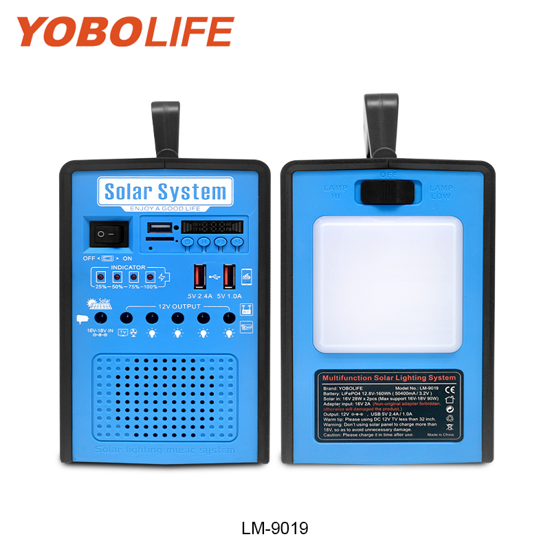 Yobolife Factory 12V portable emergency solar energy kit Best Quality Outdoor Solar Lighting System Solar Home lighting kit