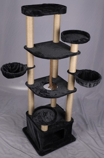 Factory Wholesale Large Modern Wood Furniture Luxury Cat Scratcher Tower Cat Tree With Bulk Price