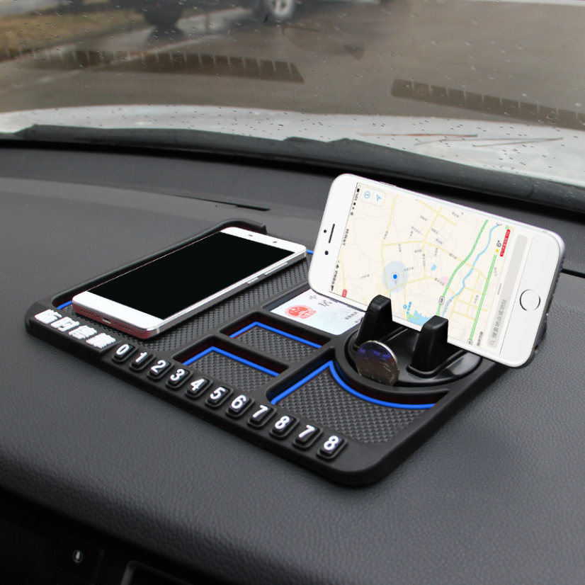 Multifunction Black Anti-Slip Silicon Car Dashboard Sticky Pad Non-Slip Mat GPS Phone Holder