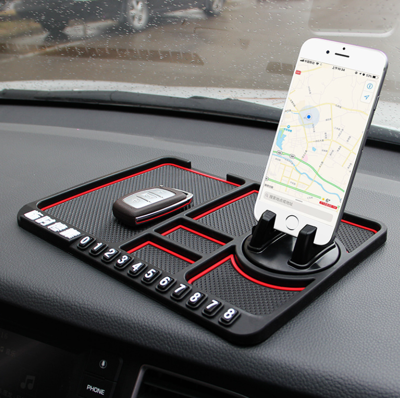 Multifunction Black Anti-Slip Silicon Car Dashboard Sticky Pad Non-Slip Mat GPS Phone Holder