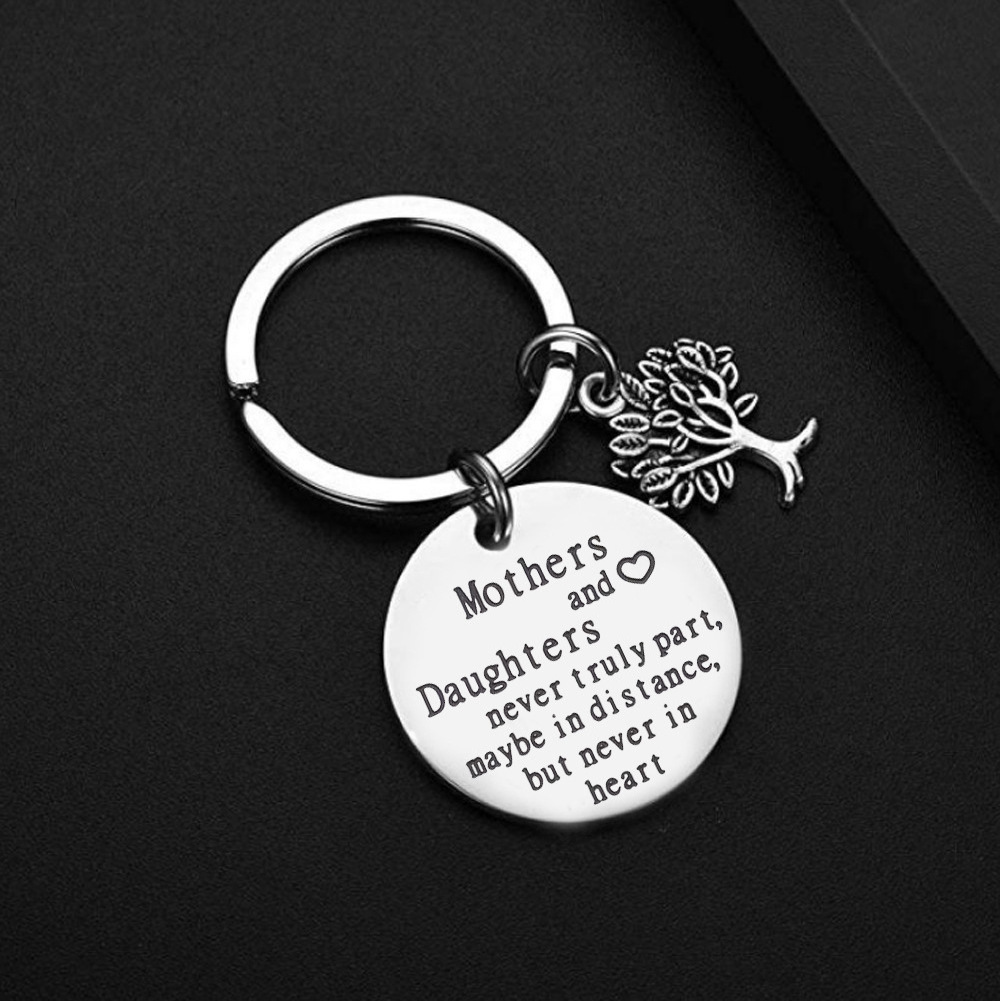 New Personalized Inspirational Key Chain Keyrings Angraving Keychain Stainless Steel