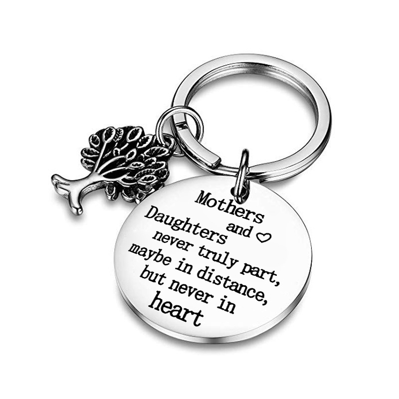 New Personalized Inspirational Key Chain Keyrings Angraving Keychain Stainless Steel