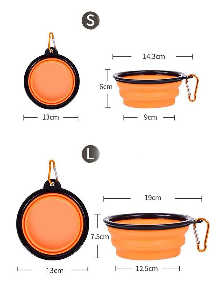 Wholesale Cheap TPE Folding Bowl Dog Outdoor Travel Collapsible Portable Dog Bowl Pet Bowls