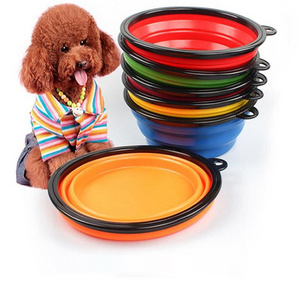 Wholesale Cheap TPE Folding Bowl Dog Outdoor Travel Collapsible Portable Dog Bowl Pet Bowls