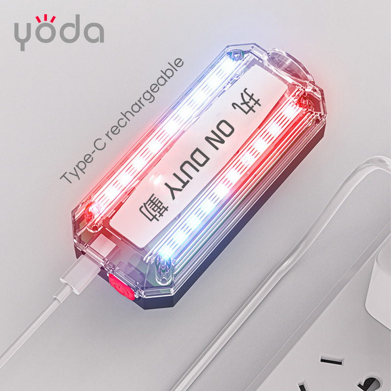 Outdoor Rescue Traffic Guidance patrols Cycling Night run signal warning safety strobe blue red led shoulder light