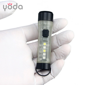 Type c SST20 500lumen rechargeable Tactical Novelty Small Powerful mini flashlight with magnet