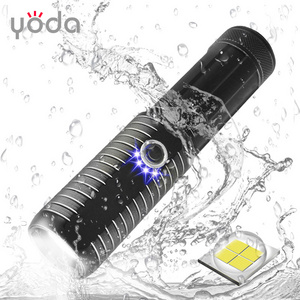 3 AAA 26650 18650 battery USB waterproof super bright rechargeable high power xhp 50 led flashlight