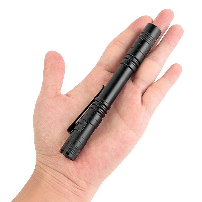 D9190 promotion gift A A A Tactical Flashlight Pocket Torch Light 120 lumen Doctor pen flashlight with clip