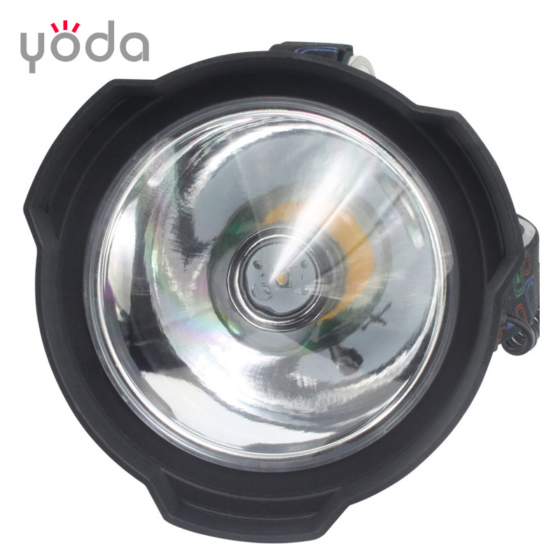 T3604 long distance big reflector 1000 meters range T6 usb rechargeable 1000 lumen yellow light led hunting headlamp