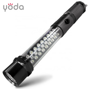 AAA dry battery white red led magnet work flashlight with hook