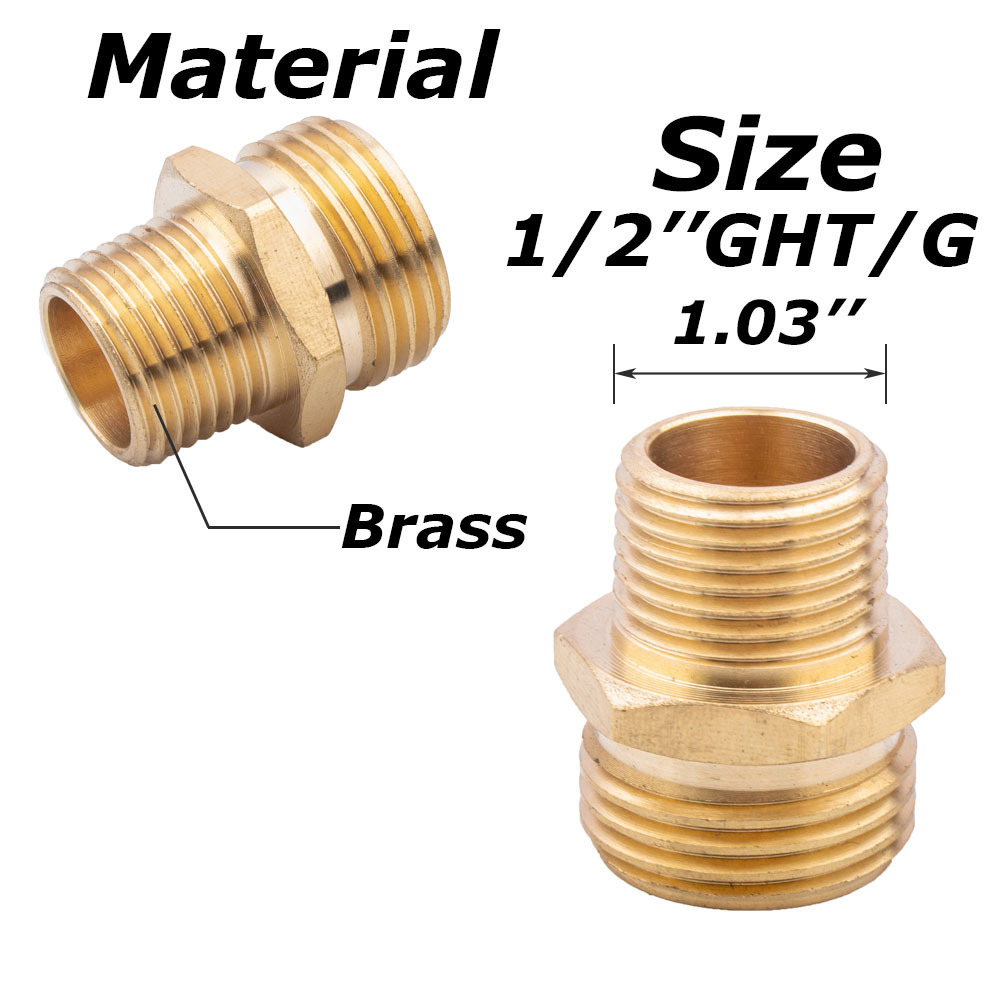 Brake Coupling Pipe Connectors G5pcsn Hose Repair an Brass Compamplifier Chipplastic for Fittings Metal Male Round Casting Equal