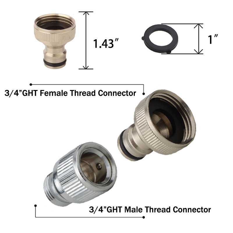 pipe coupling water connectors high pressure faucet brass garden hose coupler copper quick stainless steel fittings