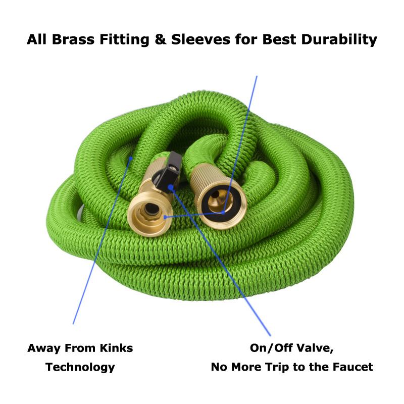 Core Long Warranty Garden Hose Brass Fitting Extra Strength Fabric Triple Latex Solid Best Price All Top Seller 2018 50FT