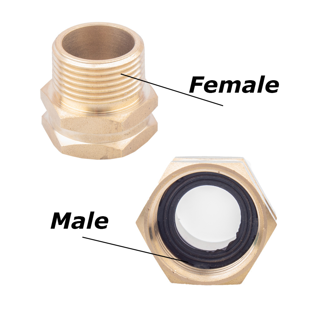 Connectors Pipe Fittings Water Quick Connector Brass Garden Hose Couplings Copper Easy Connection GTH NPT China Male 3/4 Inch