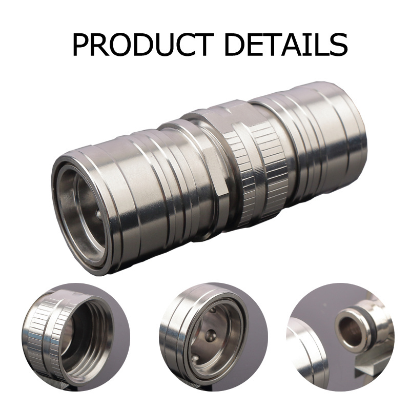 Stainless Steel high pressure fittings brass connector couplings for water coupler garden hose metal pipe supports quick connect