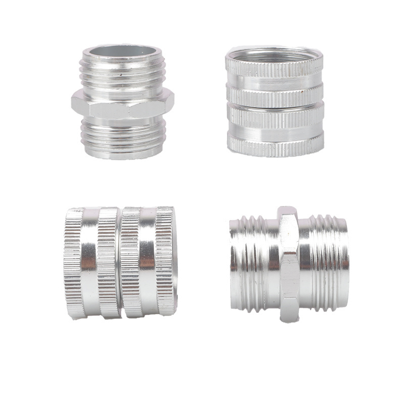 Pipe Fittings Coupler End Cap Pvc Brass Quick Connector Round Male Nipple Clamps Casting Easy Connection Plug Galvanized Steel