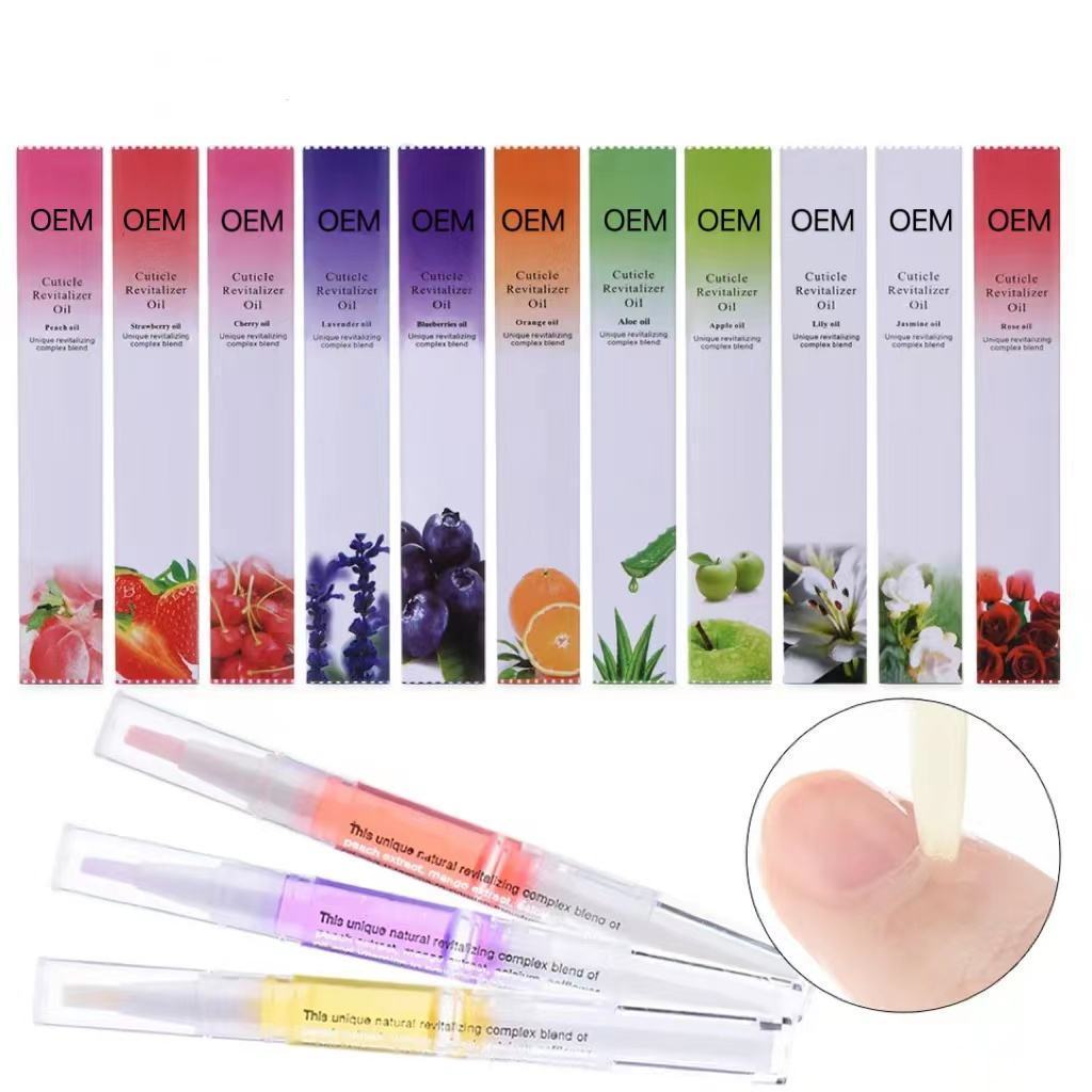 Yodoor 2024 Wholesales Nail Protect Production Offer 14 Fruit Flavour Custom 5ml Nail Cuticle Oil Pen