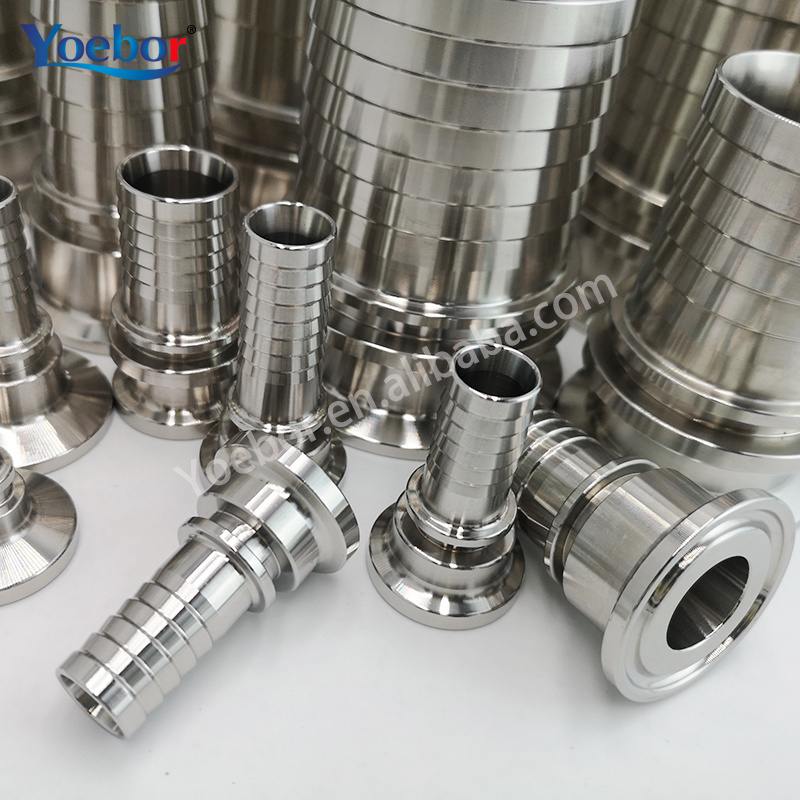 Stainless Steel Sanitary Tri Clamp Hose Adaptor/Reducer/Tee/Elbow Sanitary 3A Pipe Fittings