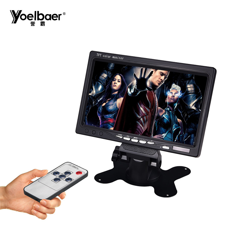 Wholesale 7 Inch VGA RCA Monitor Desktop Stand Alone Car Widescreen TFT LCD 7 Monitor With AV Input