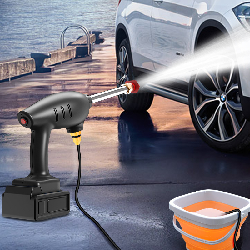 Wireless High Pressure Car Wash Water Spay Gun Portable Washer Foam Generator Water Gun Cleaner