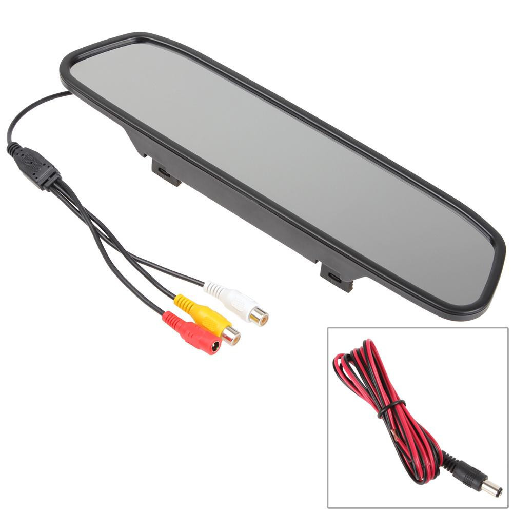 Mini Car Display Car Rearview Monitor With Video Audio 4.3 Inch Rear Mirror Monitor