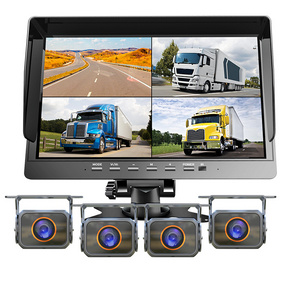 10.1 Inch AHD IPS Monitor With 1080P Camera 360 Around View Camera DVR Recorder 12V 24V Reversing Aid System For Truck Bus RV