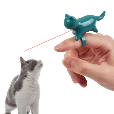 Hot Laser Pointer Interactive Fingertip Toy Pet Indoor Laser Pen Toy LED Light Funny Cat Chaser Stick Laser Pointer