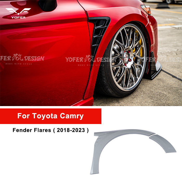 Factory wholesale universal wide body kit accessories primer fender flares for toyota camry SE XSE LE XLE hybrid