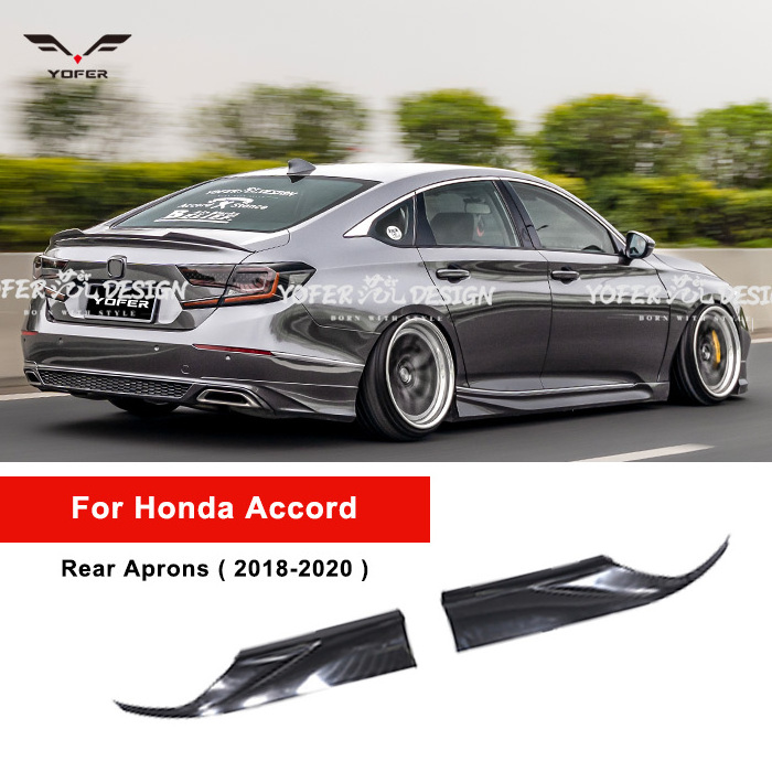 Yofer 10th gen Auto spare parts accessories primer side corner car diffuser rear aprons bumpers for honda Accord