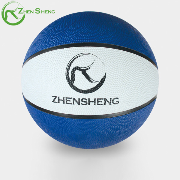 Zhensheng Hot Sale Entertainment Promotion Bulk Rubber Basketball Outdoor Size 7 Customize Your Own Ball Basketball