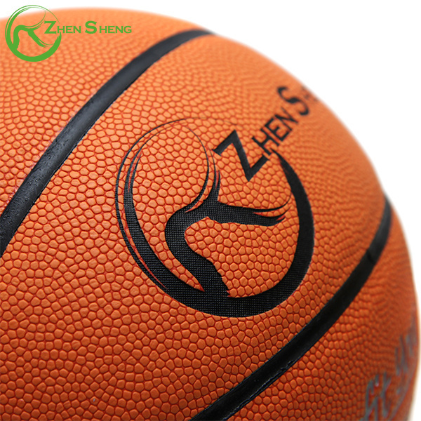 Zhensheng Hight Quality Laminated Sport Balls Basketball Size 7 Standard Size and Weight Cheap PVC Basketballs