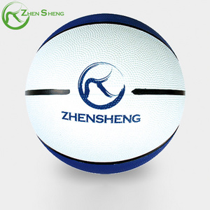 Zhensheng Hot Sale Entertainment Promotion Bulk Rubber Basketball Outdoor Size 7 Customize Your Own Ball Basketball