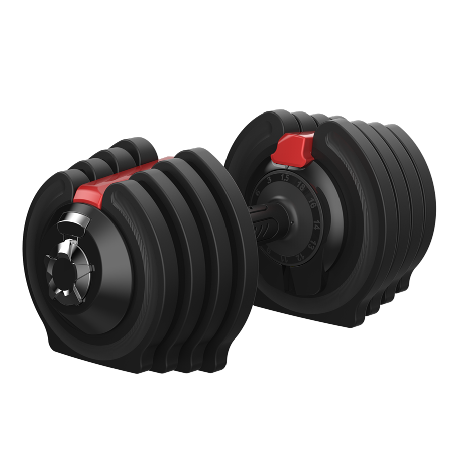 Gym Equipment Commercial Rubber-covered Dumbbell Rack Adjustable Dumbbells Set 50kg  Wholesale Hantel