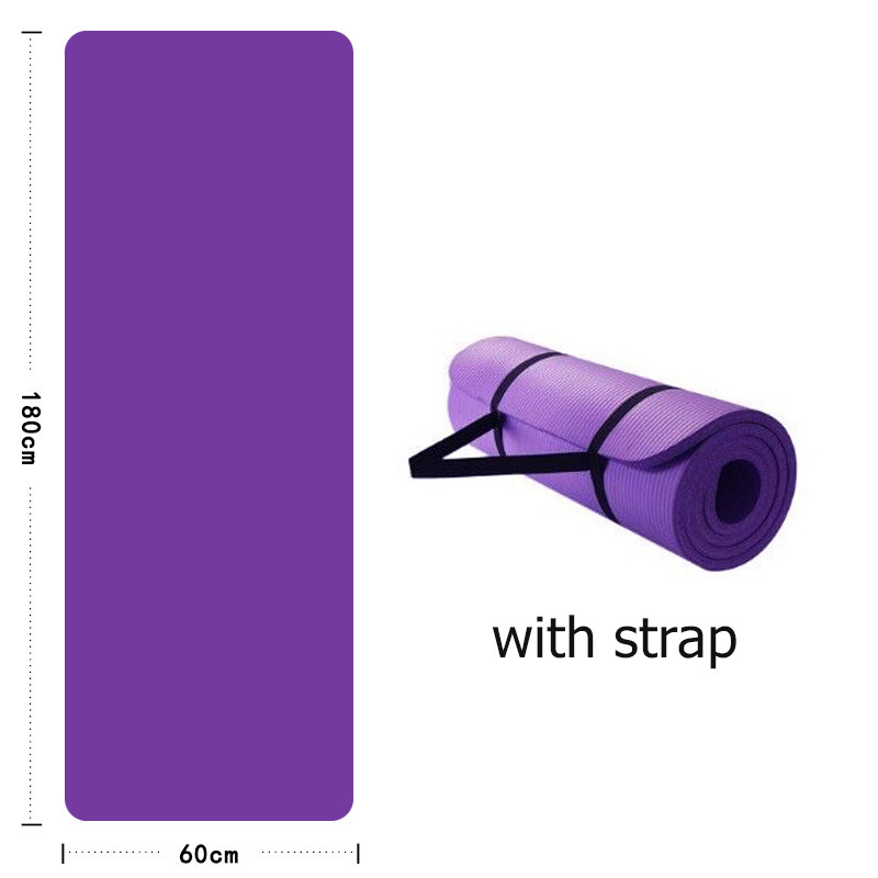 High Density Non-Slip Yoga Pilates Fitness NBR High Density Eco-Friendly Popular Yoga Mats  Material Durable